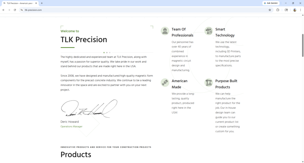 Homepage after desktop