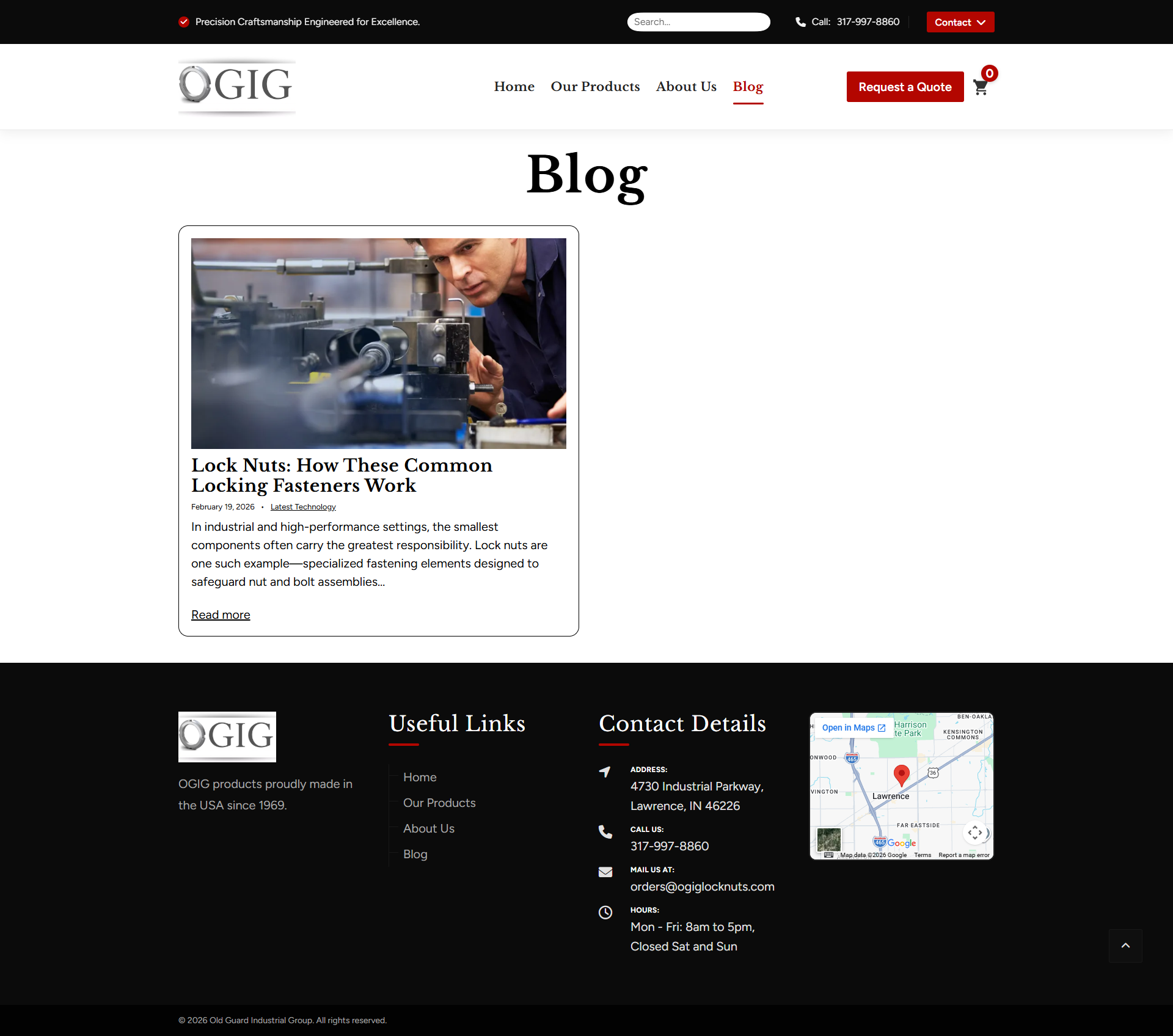 Blog Index Page